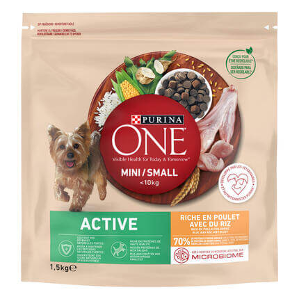 Purina ONE® MINI/SMALL < 10kg Active rohke kana ja riisiga, kuiv koeratoit