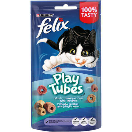 FELIX® PLAY TUBES kassimaius kala ja krevettidega