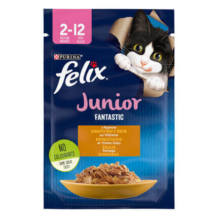 FELIX® FANTASTIC JUNIOR kanaga tarrendis, kiisueine