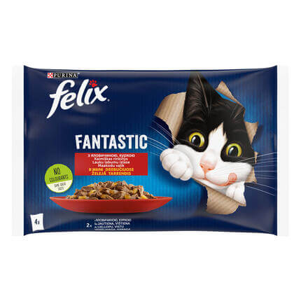 FELIX® FANTASTIC Maakodu valik tarrendis (veis, kana), kiisueine