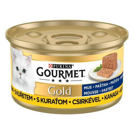 GOURMET® GOLD pasteet kassidele kanaga 85g