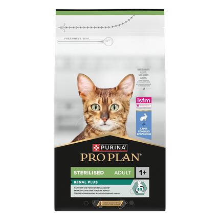 PURINA® PRO PLAN® Sterilised Adult 1+ RENAL PLUS With Rabbit