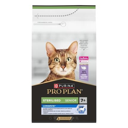 PURINA® PRO PLAN® Sterilised Senior 7+ LONGEVIS® Rich in Turkey