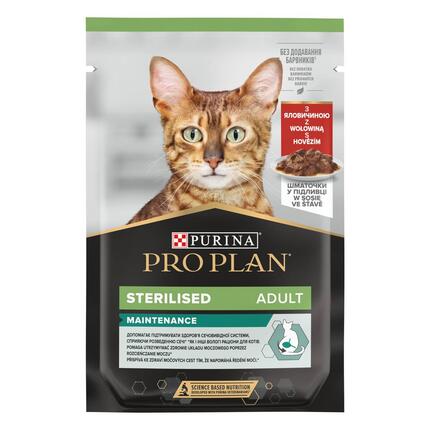 PURINA® PRO PLAN® Adult STERILISED MAINTENANCE veisega kastmes