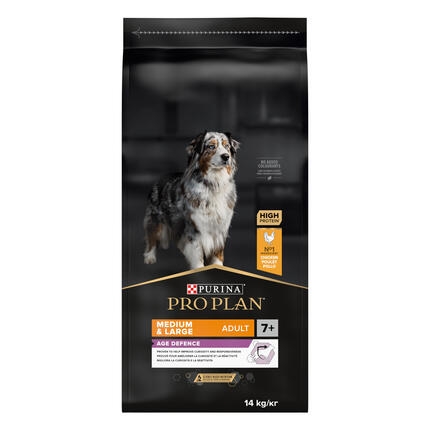 PURINA® PRO PLAN® Medium & Large Adult Dog 7+ rohke kanaga