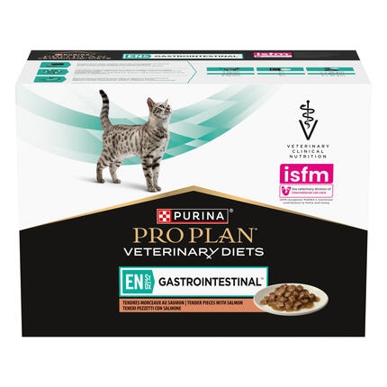 PURINA® PRO PLAN® VETERINARY DIETS EN St/Ox Gastrointestinal™ hõrgud lõhetükid kastmes, kassi märgsööt