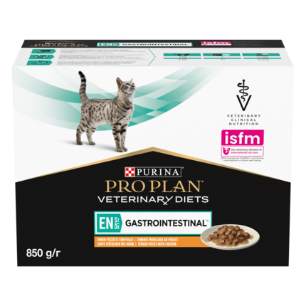 PURINA® PRO PLAN® VETERINARY DIETS EN St/Ox Gastrointestinal™ hõrgud kanatükid kastmes, kassi märgsööt