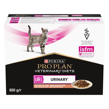 PURINA® PRO PLAN® VETERINARY DIETS UR St/Ox Urinary, hõrgud lõhetükid kastmes, kassi märgsööt