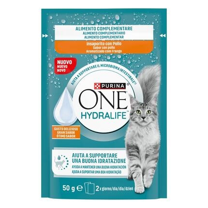 Kanamaitseline PURINA ONE® HYDRALIFE™ – täiendsööt, mis aitab toetada sinu kassi veetarbimist