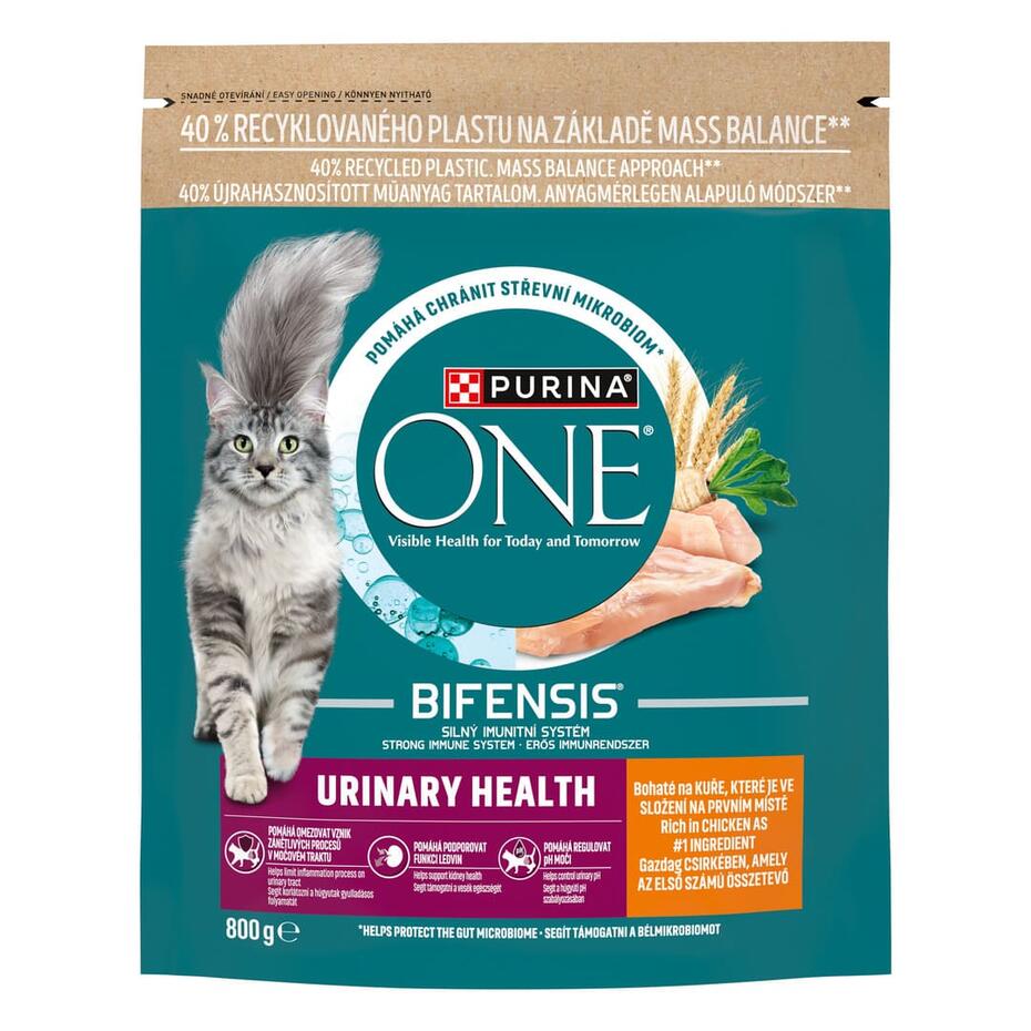 PURINA ONE® URINARY CARE, rohke kanaga, kuiv kassitoit täiskasvanud kassidele