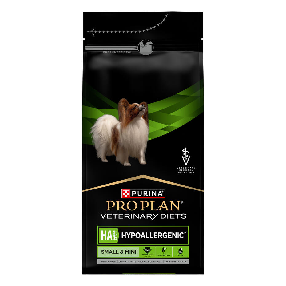 PURINA® PRO PLAN® PLAN VETERINARY DIETS HA Hypoallergenic Small&Mini täiskasvanud koerte ja kutsikate kuivsööt