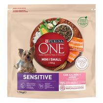 Purina ONE® MINI/SMALL < 10 kg Sensitive rohke lõhe ja riisiga, kuiv koeratoit