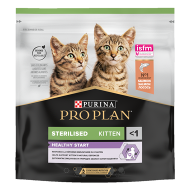 PURINA ® PRO PLAN ® Sterilised Kitten 3-12 kuud HEALTHY START rohke lõhega