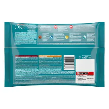 PURINA ONE® STERILCAT, minifileed kastmes kana ja roheliste ubade ning veise ja porgandiga, kiisueine