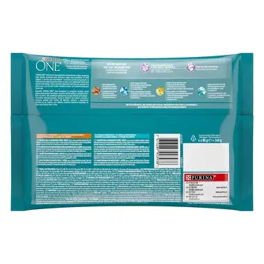 PURINA ONE® SENSITIVE, minifileed kastmes kana ja tuunikalaga, kiisueine