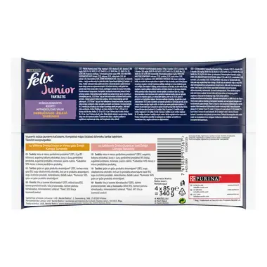 FELIX® FANTASTIC JUNIOR kana ja lõhega tarrendis, kiisueine