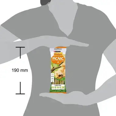 FRISKIES® PICNIC kanaga: maitsvad suure valgusisaldusega maiused, mida su koeral on igal ajal hea meel saada.