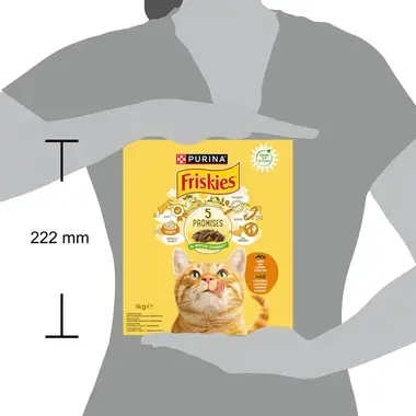 FRISKIES® kuiv kassitoit kana ja köögiviljadega 1kg