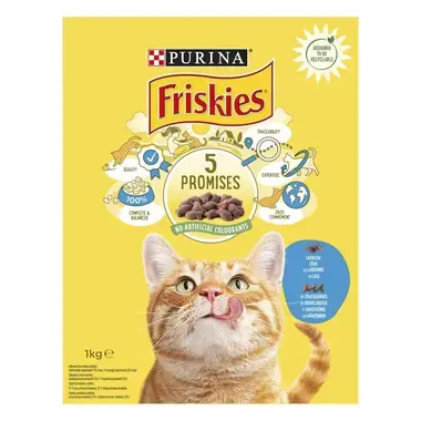 FRISKIES® kuiv kassitoit lõhe ja köögiviljadega 1kg