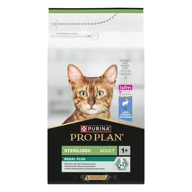 PURINA® PRO PLAN® Sterilised Adult 1+ RENAL PLUS With Rabbit