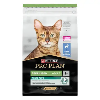 PURINA® PRO PLAN® Sterilised Adult 1+ RENAL PLUS With Rabbit