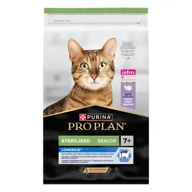 PURINA® PRO PLAN® Sterilised Senior 7+ LONGEVIS® Rich in Turkey