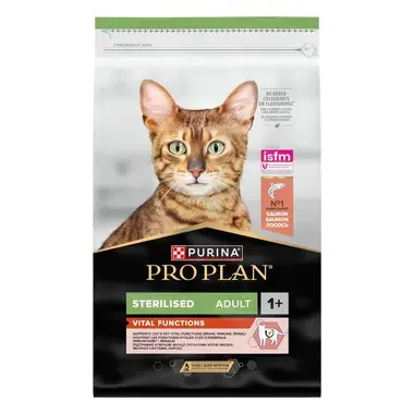 PURINA® PRO PLAN® Sterilised Adult 1+ Vital Functions Rich in salmon