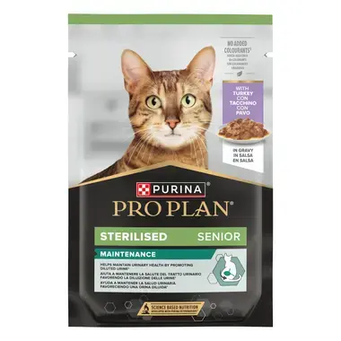 PURINA ® PRO PLAN ® STERILISED Senior 7+ kalkuniga kastmes