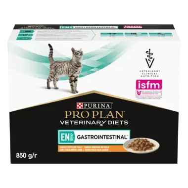PURINA® PRO PLAN® VETERINARY DIETS EN St/Ox Gastrointestinal™ hõrgud kanatükid kastmes, kassi märgsööt