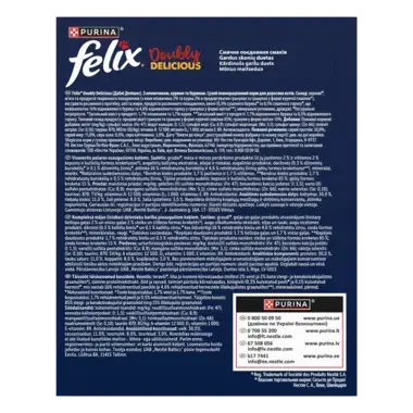 Felix® Doubly Delicious, Adult, täiskasvanud kassi kuivtoit, veise ja kana maitsev segu rohke peediga, 270 g pappkarp