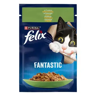 FELIX FANTASTIC täissööt täiskasvanud kassidele küülikuga tarrendis 85g