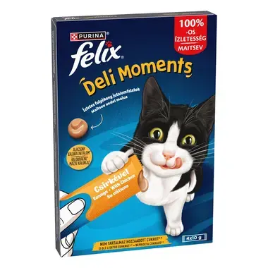 FELIX Deli Moments täiendsööt täiskasvanud kassidele kana 4x10g