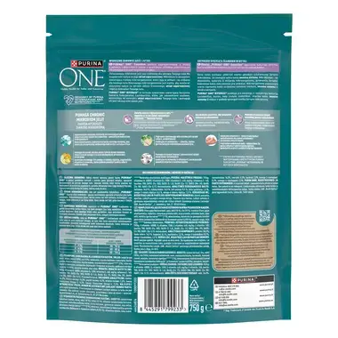 PURINA ONE® SENSITIVE, rohke kalkuni ja riisiga, kuiv kassitoit
