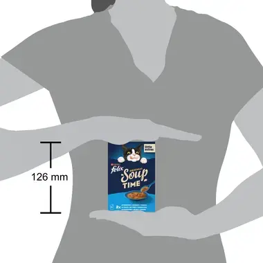 FELIX Soup Time Original täiendsööt täiskasvanud kassidele kalavalik 6x48g